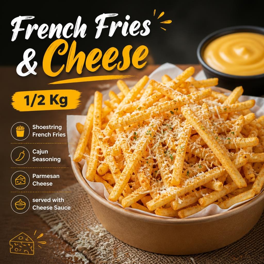 French Fries & Cheese 1/2 Kg